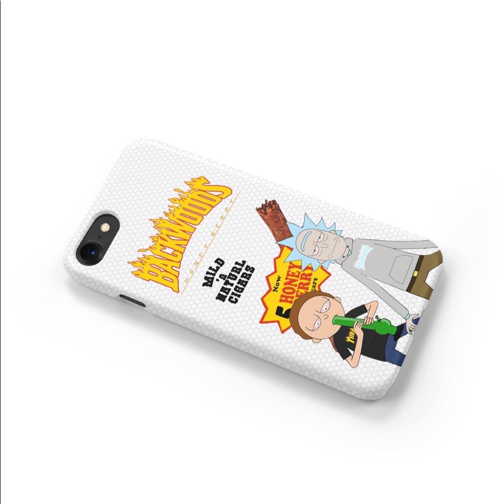 White Morty and Rick Case design for all iPhones!